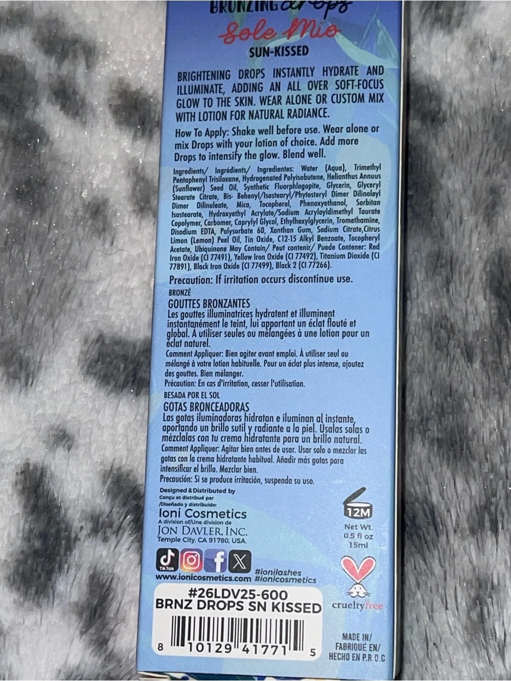 Ioni bronzing drops